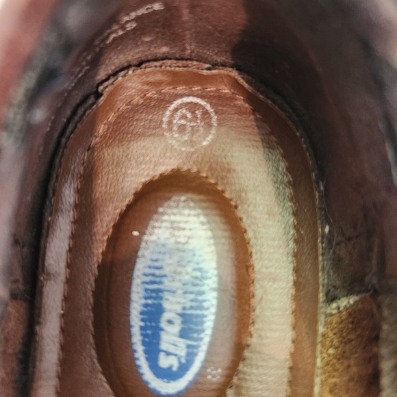 Dr. Scholls Shoes Womens 6.5 Brown Leather Loafers Adjustable Buckle - Picture 9 of 11